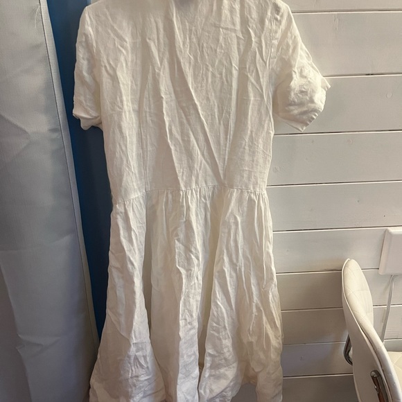 White mini classic dress son de flor size s - Picture 3 of 3